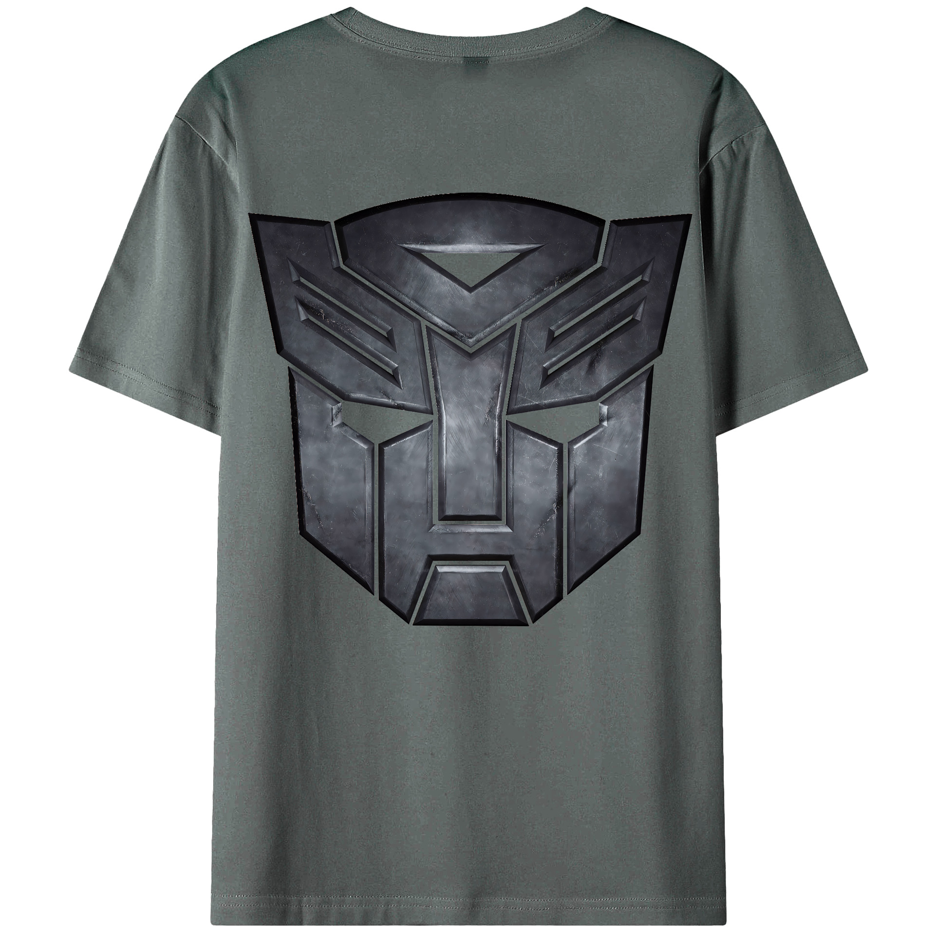 （画像用） Transformers トランスフォーマー 綿100％ メンズ半袖Tシャツ（バックプリント） 通気性